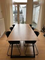 Eettafel 6 personen - Fineer Eik (zonder stoelen), Huis en Inrichting, Ophalen, Gebruikt