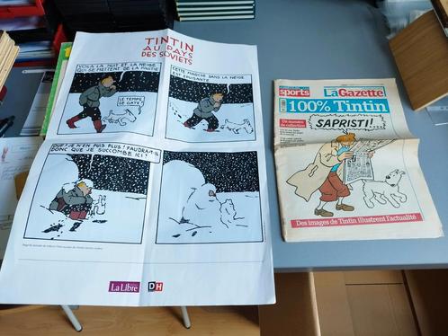 Deux documents Tintin, Livres, BD, Utilisé, Plusieurs BD, Enlèvement ou Envoi