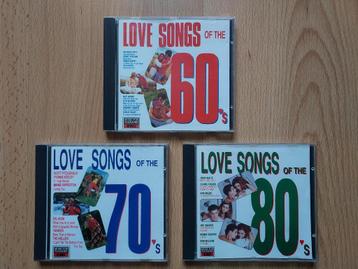 3 cd's Love Songs, Enlèvement ou Envoi
