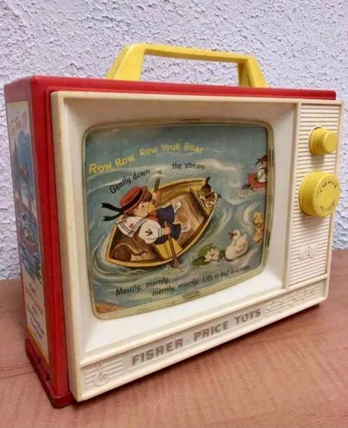 Prachtige vintage Fisher Price Toys TV met muziek, Kinderen en Baby's, Speelgoed | Fisher-Price, Gebruikt, Met geluid, Ophalen of Verzenden