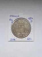 France 5 fr.1824 D  zeldzaam!!(ongepoetst  !!geres michiel ), Postzegels en Munten, Munten | Europa | Niet-Euromunten, Ophalen of Verzenden