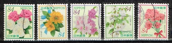 Timbres japonais - K 5415 - fleurs, Timbres & Monnaies, Timbres | Asie, Affranchi, Asie orientale, Envoi