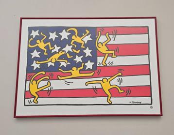 Kader met Keith Haring poster, Avec cadre, Rectangulaire horizontal, A1 jusqu'à A3, Comme neuf