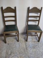 6 chaises à haut dossier, Maison & Meubles, Chaises, Enlèvement, Utilisé, Bois