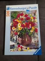 Ravensburger puzzel 500 stuks - Boeket Klaprozen, Ophalen of Verzenden, 500 t/m 1500 stukjes, Gebruikt, Legpuzzel