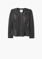 Elegant Leren jasje - Zwart - Nieuw - XL - Mango, Mango, Zwart, Maat 46/48 (XL) of groter, Ophalen of Verzenden