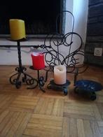 Différents bougeoirs en fer forgé, Enlèvement ou Envoi