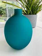 Vaas turquoise, Ophalen, Gebruikt, Overige kleuren, Glas