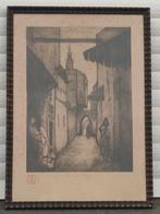 Gravure ruelle signe Jehan frison, Antiek en Kunst, Ophalen of Verzenden