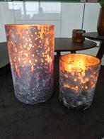 2 prachtige kaarsenhouders, Huis en Inrichting, Woonaccessoires | Kandelaars en Kaarsen, Ophalen, Overige materialen, Zo goed als nieuw