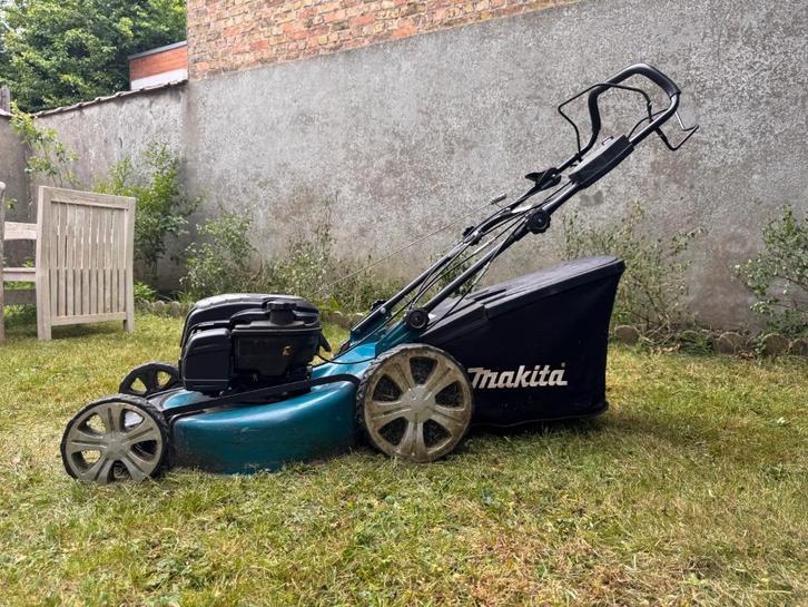 Grasmaaier, Tuin en Terras, Grasmaaiers, Gebruikt, Benzine-grasmaaier, 50 cm of meer, Opvangzak, Opvangbak, Versnellingen, Ophalen