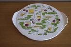 Les fêtes sont là.. plat vintage céramique tchin tchin, Enlèvement ou Envoi