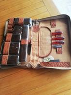 Lederen toilettas uit de jaren 60, Ophalen, Gebruikt