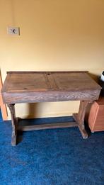 Retro Schoolbank hout, Antiek en Kunst, Ophalen