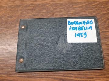 1959 Borgward Isabella - carnet immatriculation tres rare, Particulier, Achat