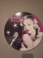Vintage wandklok Marilyn Monroe, Enlèvement, Comme neuf, Analogique, Horloge murale