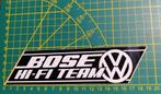 Sticker Rally VW Volkswagen BOSE HI-FI team jaren '80, Ophalen of Verzenden