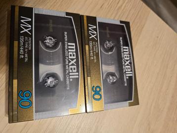 MAXELL MX 90 metalen cassettes verzegeld 2 stuks beschikbaar voor biedingen
