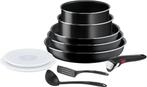 10-delige pannenset - TEFAL Ingenio L1599902, Ophalen of Verzenden, Nieuw, Koekenpan of Braadpan, Keramische plaat
