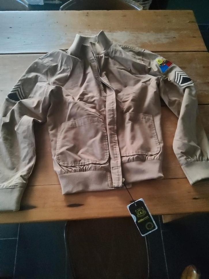 Ww2 fury jas tanker jacket tank usa coat large, Kleding | Heren, Jassen | Zomer, Geel, Ophalen of Verzenden