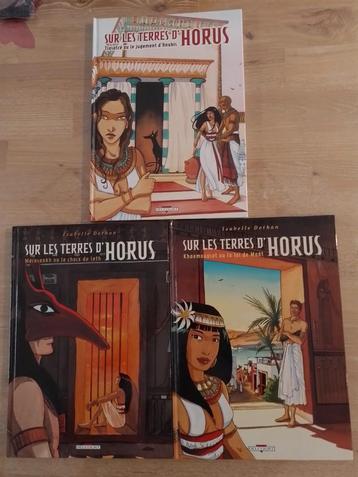 BD Sur les terres d'Horus 1 à  3 - Isabelle Dethan disponible aux enchères