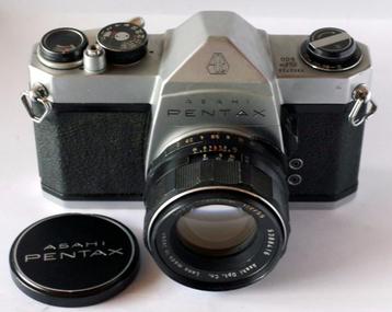 Asahi Pentax SP 500 met Super-Takumar 1:2/55 mm beschikbaar voor biedingen