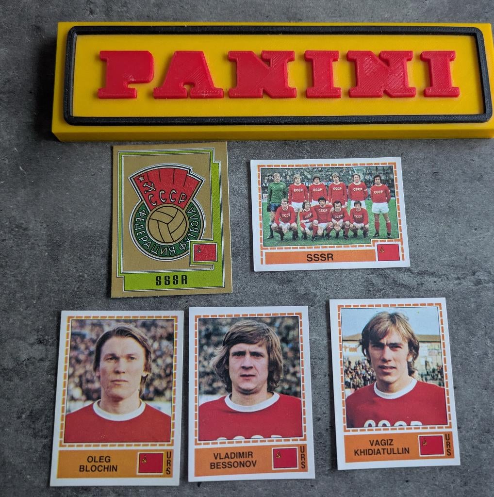 PANINI VOETBAL STICKERS EUROPA 80 SSSR 5x zeldzaam, Hobby en Vrije tijd, Stickers en Plaatjes, Nieuw, Verzenden