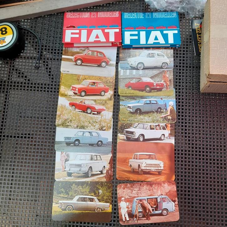 FIAT docu vintage ASSORTIMENT POSTKAARTFORM.12 stuks/set, Boeken, Auto's | Folders en Tijdschriften, Nieuw, Overige merken, Ophalen