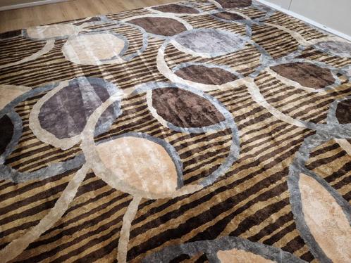 House of Rugs Karpet - Abstract - 4x4 meter - Bruin - Design, Huis en Inrichting, Stoffering | Tapijten en Vloerkleden, Zo goed als nieuw