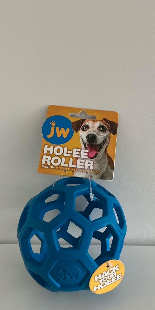 JW: Hol-ee Roller Medium Blauw, Dieren en Toebehoren, Hondenspeelgoed, Nieuw, Hondenballen, Ophalen of Verzenden
