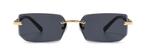 Stijlvolle Randloze Rechthoekige Zonnebril – Unisex – Hoogwa, Handtassen en Accessoires, Zonnebrillen en Brillen | Dames, Overige merken