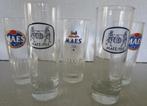 5 bierglazen MAES PILS (2 modellen, 3 verschillende logo's), Verzamelen, Biermerken, Ophalen of Verzenden, Zo goed als nieuw, Glas of Glazen