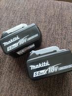 2 x Makita batterijen 18V 5Ah en oplader. Nieuw en origineel, Ophalen of Verzenden, Nieuw