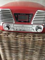 Retro radio/cd/platenspeler, Audio, Tv en Foto, Radio's, Ophalen, Nieuw, Radio, Met cd-speler