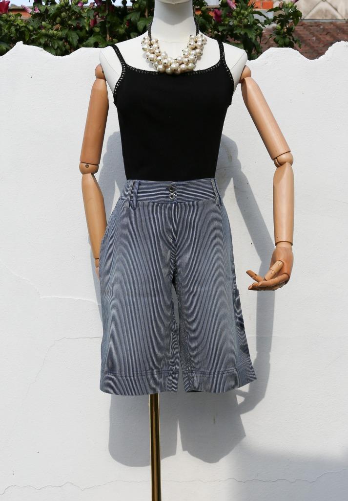 Korte broek van katoen Gant 42, Kleding | Dames, Broeken en Pantalons, Zo goed als nieuw, Maat 42/44 (L), Blauw, Ophalen of Verzenden