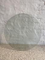 Glazen rond tafelblad - glas ronde vorm blad, Huis en Inrichting, Ophalen, Gebruikt, 50 tot 100 cm, Rond
