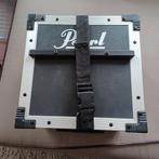 Pearl percussie koffer met tamboerijn + koebel voor drumstel, Gebruikt, Ophalen of Verzenden