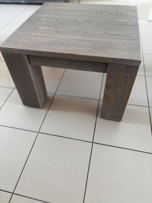 Eiken salontafel/bijzettafel  GOED BOD = WEG, Huis en Inrichting, Tafels | Salontafels, Gebruikt, Minder dan 50 cm, 50 tot 100 cm
