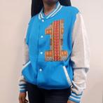 HUUR 10 €/DAG Kleurrijk trui Nr 1 Afrikaanse Wax Dashiki, Blauw, Zo goed als nieuw, Ophalen, ANDERE