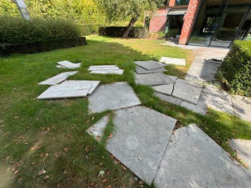 Pierre de Bourgogne 120cm x 120cm Kalksteen, Tuin en Terras, Tegels en Klinkers, Ophalen