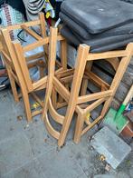 Gratis eetkamer stoelen, 4 tabourets, Enlèvement, Utilisé, Bois