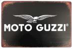 Enseigne murale en métal MOTO GUZZI au look vintage - 20x30c, Motos, Neuf