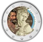 2 euro San Marino 2025 Michelangelo gekleurd, Ophalen of Verzenden, San Marino, 2 euro