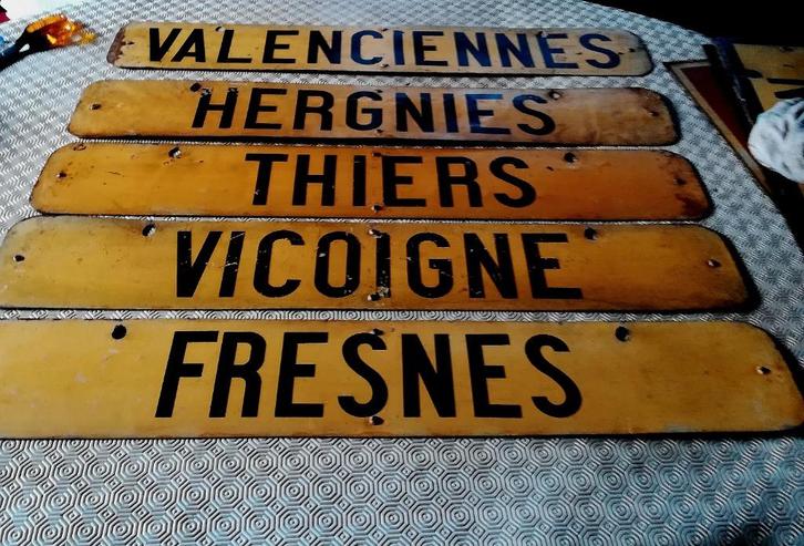 Plusieurs plaques anciennes Tramways du Nord de la France, Antiquités & Art, Curiosités & Brocante, Enlèvement