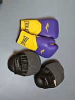 Boxhandschoenen Everlast + stootkussens Outshock, Ophalen of Verzenden