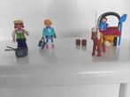 Playmobil : Famille avec chariot couvert et cheval. Bon état, Comme neuf, Ensemble complet, Enlèvement