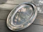 Cultura Stal Plat de service en inox ovale 47cm sans motif, Maison & Meubles, Uni, Utilisé, Autres types, Autres matériaux