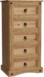 commode met 5 laden | gewaxt grenen | GRATIS LEVERING, -, Verzenden, -, Nieuw