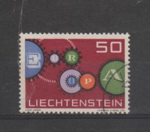 Liechtenstein 1961 Europe Cept °, Timbres & Monnaies, Timbres | Timbres thématiques, Affranchi, Autres thèmes, Envoi