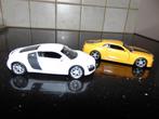 Modelauto's Audi R8/ Chevrolet Camaro 1:38, Hobby en Vrije tijd, Modelauto's | 1:43, Ophalen of Verzenden, Zo goed als nieuw, Auto